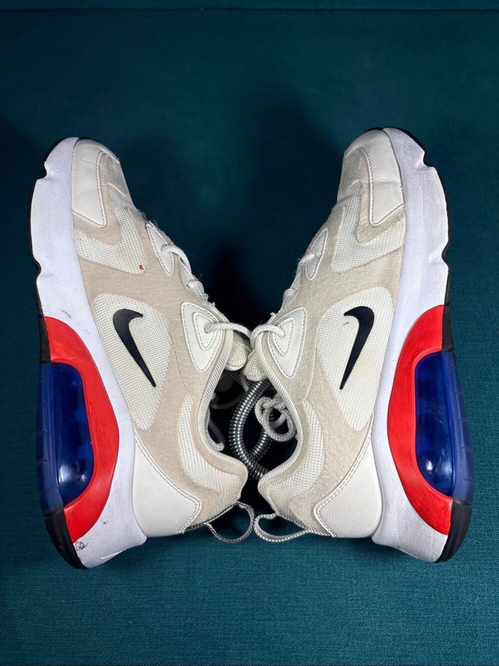 Nike Air Max 200 Summit White Bright Crimson Women's Size 9 Sneakers AT6175-100 - Picture 5 of 8